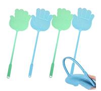 4pcs Swatter de Mouche en Plastique en Forme de Main, Swatter Bug à poignée Longue pour Une Utilisation extérieure intérieure