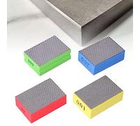 4pcs Tampons de Polissage ¨¤ la Main en Diamant, Blocs de Pon?age, Blocs de Pon?age pour Meulage de Meulage de Verre de Carreaux de C¨¦ramique de Pierre, 60# 100# 200# 400#