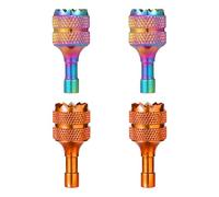 4pcs Télécommande Stick de Drone, Mini Manette Stick de Drone Compatibles avec Les Accessoires de Contrôleur Intelligent DJI Mini 3 Pro DJI RC(Couleur Éblouissante Orange)