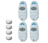 4PCS Télécommande Universale Porte de Garage et Portail, Télécommande Clé Clonage 433,92 MHz, Compatible avec Came TOP432, 432NA, 432EE, 432A