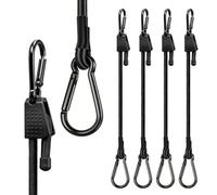 4pcs Tendeurs Élastiques avec Crochets Réglables Tendeurs en Caoutchouc avec Crochet pour Activités de Plein Air Moto Camping Tentes