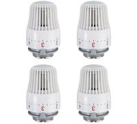 4pcs têtes thermostatiques - M30 x 1 5 - 5 niveaux de réglage - pour radiateur chauffage domestique