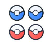 4pcs Thumb Grips Caps For Steam Deck Joysticks Silicone Cover Thumbsticks Analog Case, 4pcs Rouge Et Bleu