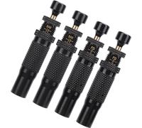 4PCS Tire Deflator Valve Kit Adjustable Auto Stop 10 to 30 PSI Range Screw On Tyre Air Down Tool for Off Road 4x4 Vehicle