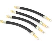 4Pcs Tire Valve Extension Adaptor Transfer Flexible Inflatable Hose Car Universal 190mm