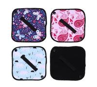 4PCS Tissu de Pipi Réutilisable, Ne Laissez Aucune Trace, Tampons de Chiffons Absorbants Lavables pour Le Camping de Randonnée, pour Les Femmes