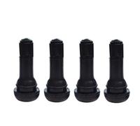 4pcs TR412/TR413/TR414 Tubeless Tyre Valve Wheels Parts Rubber Black Wheel Valves Snap-in Aluminium Alloy Car Vacuum Tire Valve(TR413)