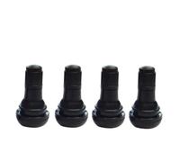 4pcs TR412/TR413/TR414 Tubeless Tyre Valve Wheels Parts Rubber Black Wheel Valves Snap-in Aluminium Alloy Car Vacuum Tire Valve(TR412)