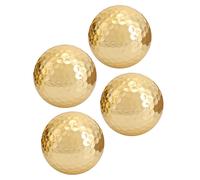 4pcs tragbare hochwertige Doppelschicht Goldbeschichtung Golfball -Accessoire Golden