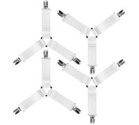 4pcs Triangle Attache Drap Housse Élastique Fixation Sangle de Maintien Réglable pour Literie Drap Lit Housse Repassage