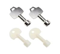 4pcs Triangle Clé Poubelle en Métal Clé en Plastique Accessoires pour 70L Extérieur Peel Poubelle Triangle Côté Longueur 7-9mm