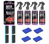 4pcs Triple action polish/cire/protection - Solution complète brillance extrême pour carrosseries