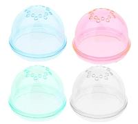 4pcs Tunnel Hamster Tube Externe Bouchon Bouchon Bouchon D'extrémité Capuchon D'extrémité Accessoires Cage Cage avec des Trous Ventilés Utiles, Couleur Aléatoire