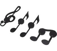 4Pcs Unique Iron Black Music Note Wall Sconce Candle Holder Wall Mount Hanging Tea Light Candle Decor