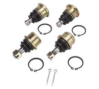 4pcs Upper Lower Ball Joint Kit ATV UTV Tie Rod End Set, 800cc | For 400 450 500 550 700 750, Steel Alloy, Rubber, Replacement for HiSun Massimo Bennche