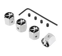 4pcs Valve Pneu Voiture, pour Peugeot 308 408 508 205 206 208 3008 2008 Anti-PoussièRe Antivol Auto Capuchons Valve d'air Style Accessoires
