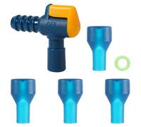 4pcs Valves de Remplacement pour Morsure, avec 1 Connecteur de Tuyau Coudé et 1 Bague d'Étanchéité Remplacement pour Embout Buccal Silicone pour Poche d'Hydratation Compatible avec Camelbak