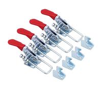 4PCS Verrou de bascule en métal, Set de pince à bascule avec fermeture à levier, Capacité de maintien 163kg/360lbs, GH-40323