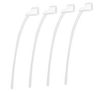 4pcs Verrou Sport pour Oticon 85dB Aides Auditives, Verrou Fixation à Queue Rétention Sécurisée Remplacement pour Oticon Accessoires et Fournitures d’Aide Auditive (Transparent)