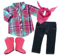 4pcs Vêtements Et Accessoires De Poupée, Teamson Kids, Multicolore