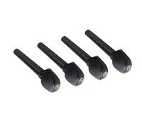 4PCS Viola Tuning Pegs Ebony Punching String Shaft Peg Remplacement Violon Accessoires Noir