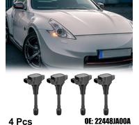 4pcs Voiture Allumage Bobine Moteur Allumage Bobine Rechange 22448JA00A 22448-1KT0A pour Nissan Altima Rogue pour Infiniti QX70 Q70L
