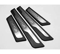 4PCS Voiture Barres De Seuil De Porte en Acier Inoxydable pour Renault Captur 2015-2017 2018 2019,Protecteur De PéDale De Seuil De Porte,Plaques De Protection,Pédale de Bienvenue Anti-Rayures