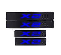 4Pcs Voiture Barres De Seuil De Porte en Carbon Fiber pour B-MW X2, Plaques De Protection De Seuil De Porte Extérieure Accessoires Pédale Protecteur