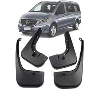 4Pcs Voiture Bavette Garde Boue,Compatible pour Mercedes Benz V-Class Vito W447 2016-2019,ABS Plastique on Avant ArrièRe Anti É Claboussures Bavettes Rabats Décorative Styling Accessories