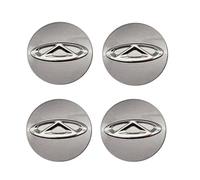 4Pcs Voiture Cache moyeux Centre, pour Chery Arrizo 5(OD:60 MM,ID:55 MM) Roue Moyeu étanche Antirouille Décoratifs Protéger Accessoires