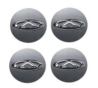 4Pcs Voiture Cache moyeux Centre, pour Chery Fulwin 2(OD:60 MM,ID:55 MM) Roue Moyeu étanche Antirouille Décoratifs Protéger Accessoires