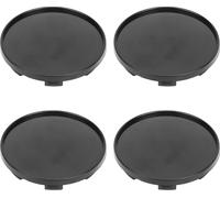 4pcs Wheel Center Caps Mode Apparence Course universelle - Couverture de capuchon pour la plupart des véhicules 59 mm de diamètre extérieur 51 mm intérieur noir