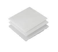 4pcs White Polypropylene Sheet Durable PP Plastic Board for DIY, Electronics, and Water Tank Applications(150x150x4mm)
