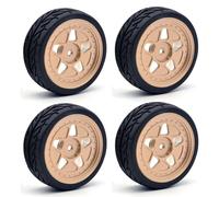 4pcs Zd Racing Ex16 S16 1/16 Rc Car Spare Tires Wheels Metal Rims 6630 Vehicles Models Parts Accessories-Générique