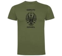 4people T-shirt armée de terre - Style militaire espagnol en vert militaire - 100 % coton - Disponible en tailles S à XXL pour homme - Armée espagnole, Vert militaire, XL