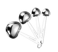 4PICES SORME DE COEUR MESURATION SUPPOSION COFET MUSTRIONNELLE COFIR MESURES CAVILS Gift Pour Les Invités De Mariage Café Grain Café