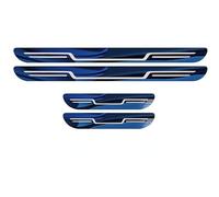 4Piè Ces Garnitures Seuil PortièRe Voiture en Acier Inoxydable pour AIXAM 2011 2016 2018 2020, Voiture en Acier Inoxydable Bienvenue Pedal Anti-éraflures,A