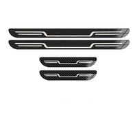4Piè Ces Garnitures Seuil PortièRe Voiture en Acier Inoxydable pour VW Polo 6 (VI) AW I 2017-2024, de Voiture en Acier Inoxydable Bienvenue Pedal Anti-éraflures,D
