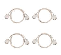 4pièces 1,4M RS232 DB9 9 Broches Male A Video VGA Cable Adaptateur 15 Gris Clair