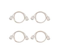 4pièces 1,4M RS232 DB9 9 Broches Male A Video VGA Cable Adaptateur Male 15 Broches Gris Clair
