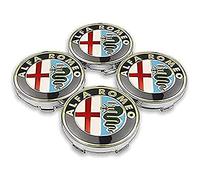 4Pièces Auto Cache MoyeuxCentre, pour Alfa Romeo Mito 147 156 159 166 60MM Jante Capuchons Centre Roue Badge Forme coration Accessoires