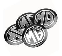 4Pièces Autocollants Centre Roue pour MG3 MG4 EV/MG5/MG6 MG HS/MG Marvel R, Enjoliveurs de Centre de Roue Cache Moyeu Jante Badge Logo Roue Protection Moyeu Centre,56MM-A