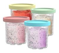 4PièCes de Rechange pour SorbetièRe Ninja NC500 NC501 Series Creami Pintes et Couvercles CREAM MACHINE