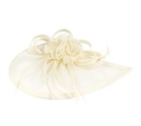 4Pièces Fascinators Beige Voile Vintage Pour Et Cocktail