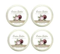 4Pièces Onion Biotin Shampoo Bar, Oignon Romarins Shampooing Savon, Bénin Shampooing Solide Avec Oignon Biotine Romarin Pour Pousse Cheveux, Contrôler Les Frisottis, Pour Hommes Femmes Bouclés, Fins