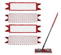 4Pièces pour Vilda UltraMax XL Balai Serpillière Recharge Kit 51x14cm pour Serpillère Vilda Ultramat XL 2en1 Microfibre Absorbante Recharge pour Lavage Sol, Taches de Nettoyage