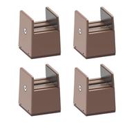 4Pieces Practical Furniture Risers 2Inch Height Adjustable Bed Leg Extenders Convenient For Small Space Daily Use Plastic Bed Risers