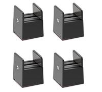 4Pieces Practical Furniture Risers 2Inch Height Adjustable Bed Leg Extenders Convenient For Small Space Daily Use Plastic Bed Risers