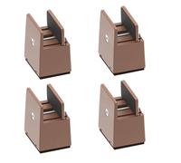 4Pieces Practical Furniture Risers 2Inch Height Adjustable Bed Leg Extenders Convenient For Small Space Daily Use Plastic Bed Risers