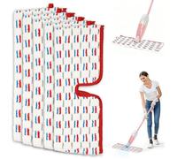 4Pièces Recharges Serpillière Compatible pour Vileda 1-2 Spraymax, Lavable Balai Microfibre pour Tous Sols Durs,Accessoire Nettoyage